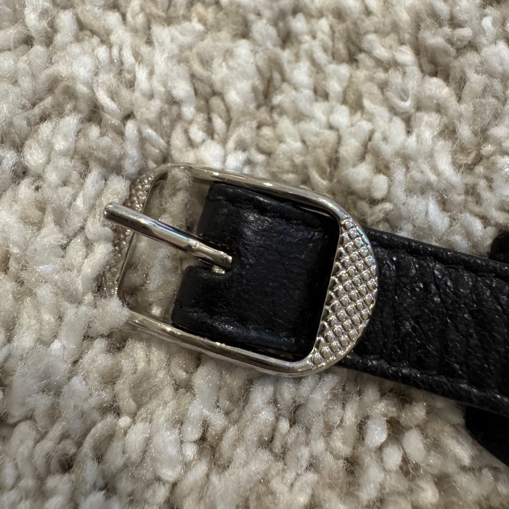 Vintage Balenciaga City Bracelet Black SZ M - Picture 6 of 8